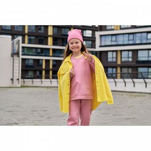 Рубашка для девочки джинсовая KAFTAN 32 (110-116 см), жёлтая