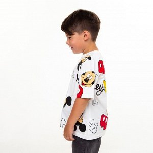 Футболка детская Mickey, цвет белый, рост, (11-12 лет)