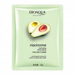 Тканевая маска BIOAQUA с маслом ши, экстрактом авокадо и ниацинамидом
