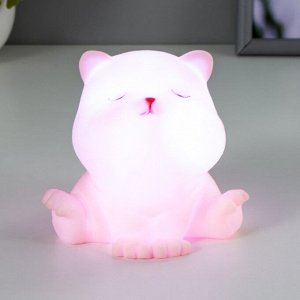 Ночник Милый котенок LED от батареек МИКС 8х10,5х8,5 см