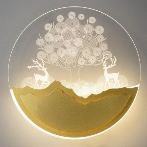 Бра "Дерево" LED 20Вт 4000К золото 24х24х4 см