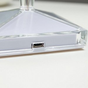 Настольная лампа 16862/1PR LED 0.8Вт 4000К USB АКБ прозрачный 12х12х26 см