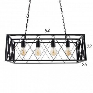 Светильник 2608/4 E27 40Вт черный 63x25x25-125 см BayerLux