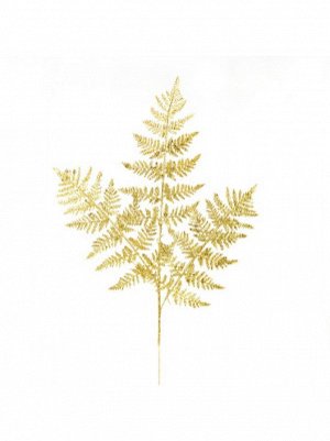 Ветка с глиттером 66 см цвет золотой