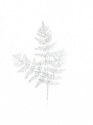 Ветка с глиттером 66 см цвет серебро
