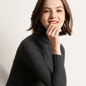 Водолазка с длинным рукавом и горлом, женская