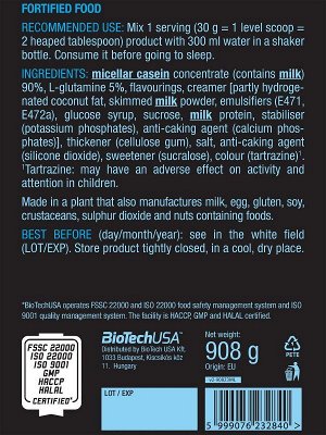 Протеин BioTechUSA Micellar Casein - 0,9 кг