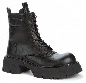 928060/06-01 черный иск.кожа женские ботинки (О-З 2022)