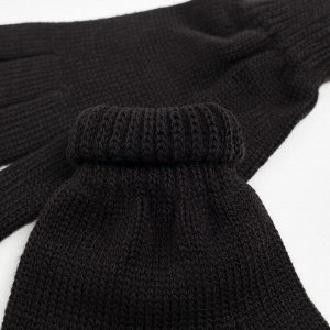 Перчатки женские цвет чёрный, размер 18