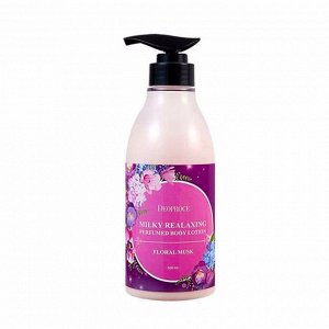 2051 Парфюмированный лосьон для тела c экстрактом цветочного мускуса (500мл) Deoproce Milky Relaxing Perfumed Body Lotion Floral Musk