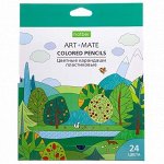 Карандаши цветные 24 цв. ART-Mate 068179 Hatber