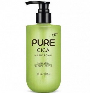 Мыло для рук Pure Cica Handsoap Lemon&Lime с натуральными ингредиентами и антибактериальным эффектом 300мл