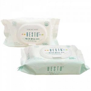 Салфетки влажные стерильные BESTO PURE WET WIPES 100шт