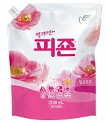 Кондиционер для белья с ароматом розы Pigeon Rose Softener 2100мл (мягкая упаковка)
