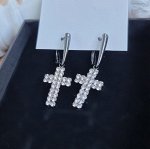 Серьги &quot;Крестики&quot;,  черненое покрытие, 371010, арт. 606.936