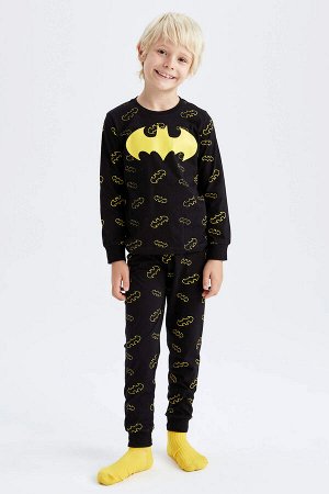 Пижамный комплект с длинными рукавами и Бэтменом для мальчиков