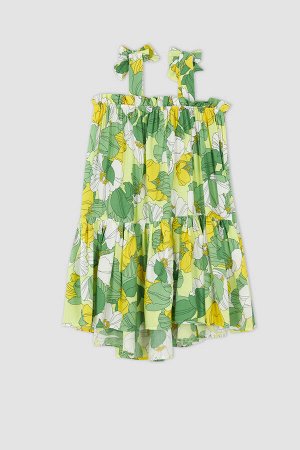 DEFACTO Платье с цветочным принтом для девочек