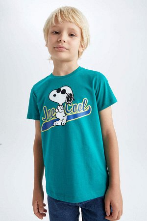 Футболка Boy Snoopy Licensed Regular Fit с круглым вырезом и короткими рукавами с короткими рукавами