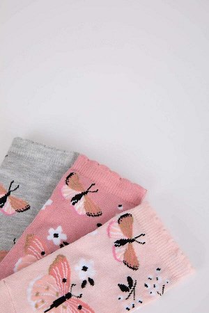 Комплект из 3 коротких носков из хлопка для девочек