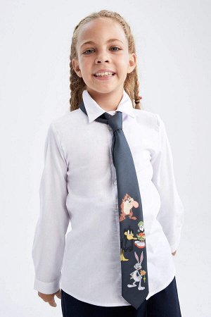 DEFACTO Рубашка с длинным рукавом с длинным рукавом Back To School для девочек