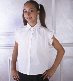 Блузка школьная для девочки цвет Айвори (Тимошка)
