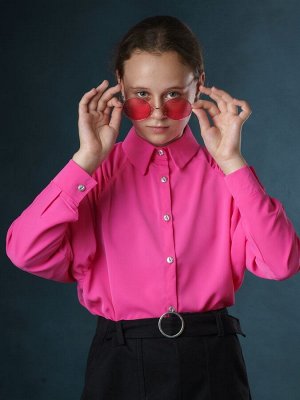 Блуза подростковая, цвет: фуксия