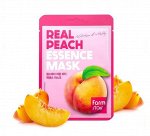 Farm Stay Real Peach Essence Mask Восстанавливающая тканевая маска с экстрактом персика, 23мл