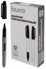 Маркер перманентный 2,5 мм черный круглый (1487302) BURO {Китай}