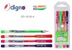 Набор гелевых ручек  4цв DIGNO &quot;SELFY&quot; неон DG-10155-4 {Индия}