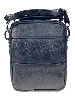 Мужская сумка из натуральной кожи, цвет черный