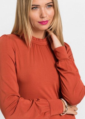 Лонгслив|корич-
