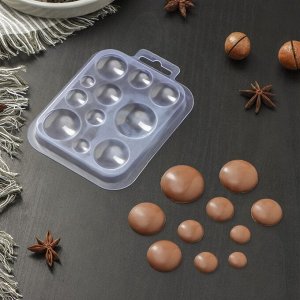 Форма для шоколада и конфет «Шоко-круги», цвет прозрачный
