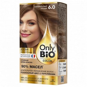Краска-крем для волос "Only Bio COLOR" т. 6.0 Натуральный русый 115мл.арт.GB-8033