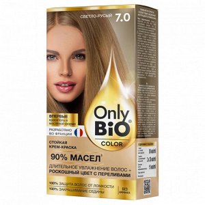 Краска-крем для волос "Only Bio COLOR" т. 7.0  Светло-русый 115мл.арт.GB-8034