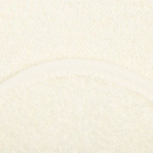 Полотенце уголок махровое Крошка Я, 75х75 см, цвет молочный, 100% хлопок, 360 г/м2