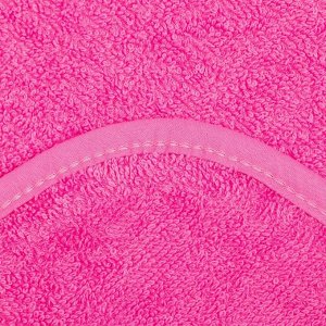 Полотенце уголок махровое Крошка Я, 75х75 см, цвет мятный/розовый, 100% хлопок, 360 г/м2