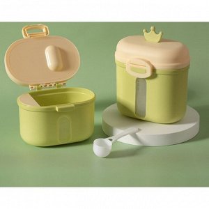 Контейнер для хранения детского питания «Корона», 360 гр., цвет зеленый