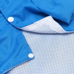 Куртка со светоотражающими полосами, размер L, синяя (ДС 36, ОГ 48, ОШ 38 см)
