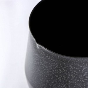 Турка «Корсика», 800 мл, 23?11?10 см, пластиковая ручка, антипригарное покрытие, цвет чёрный