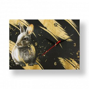 Картина с часами "Кролик", 20 х 30 см