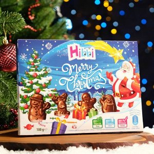 Шоколад молочный Hibbi "Рождественские фигурки", 100 г