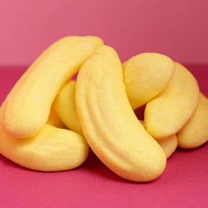 Маршмеллоу бананы с шоколадной начинкой, 100 г