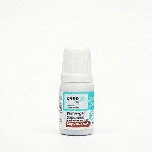 Краситель пищевой Kreda Bio Prime-gel, водорастворимый, коричневый, 10 мл