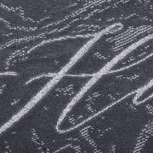 Полотенце именное махровое Этель "Николай" серый, 50х90см, 100% хлопок, 420гр/м2