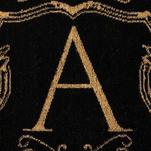 Полотенце именное махровое Этель «Артем», 50x90 см, 100% хлопок, 420 г/м², чёрное