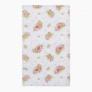 Набор кухонных полотенец Доляна Roses on linen 35х60 см - 3 шт., 100% хлопок, рогожка 164 г/м2