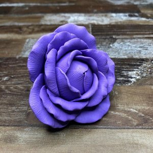 Силиконовая форма 3D Полураскрытая роза