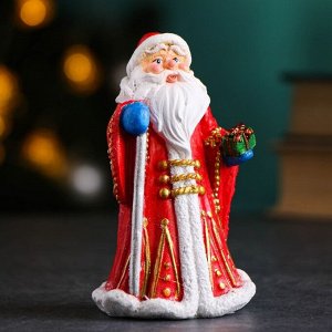 Фигура "Дед Мороз в красной шубе" 8х6х12см