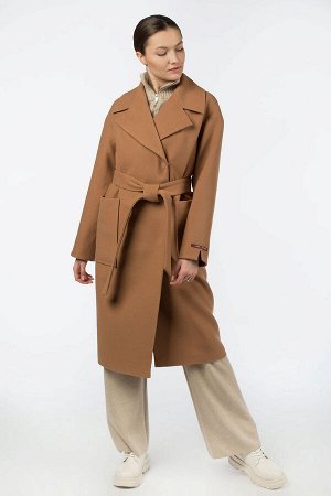 01-11291 Пальто женское демисезонное (пояс)