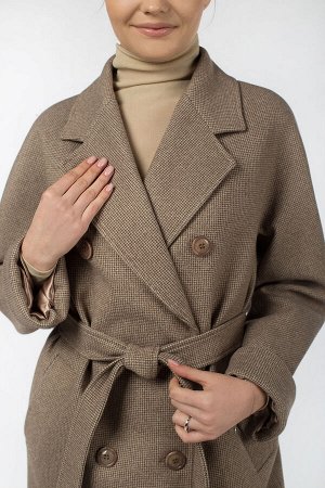 01-11262 Пальто женское демисезонное (пояс)